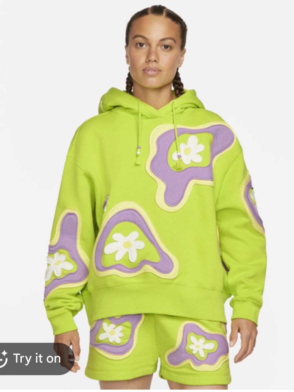 Nike Sportswear Project Uphoria Women's Fleece Hoodie In Atomic Green READ!